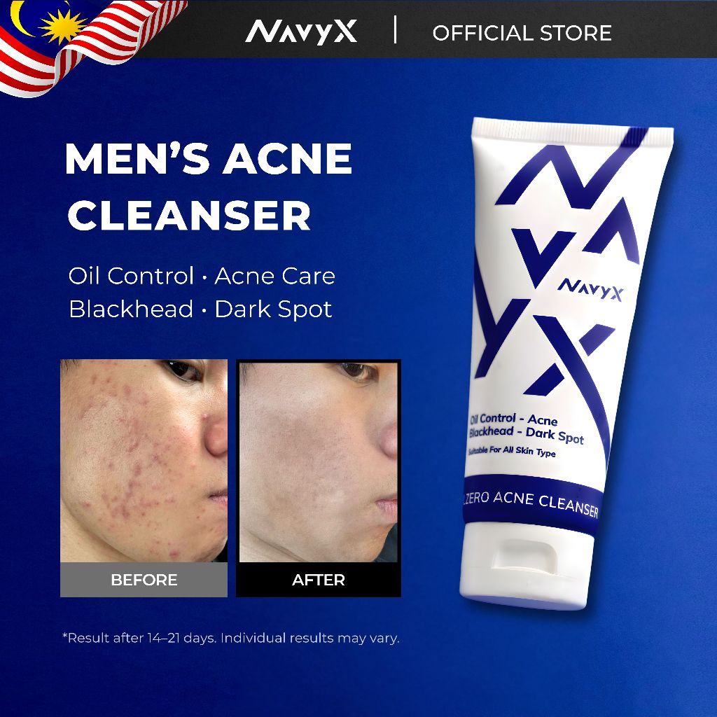 NavyX OilZero Acne Men's Cleanser 男士控油洗面奶